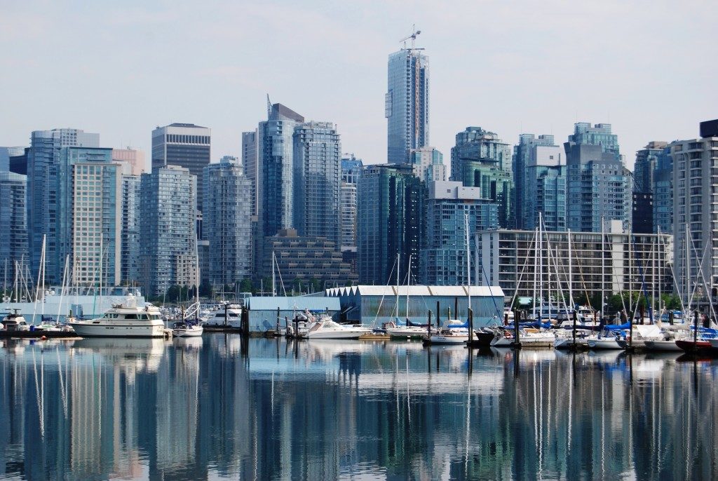 Vancouver skyline in midday