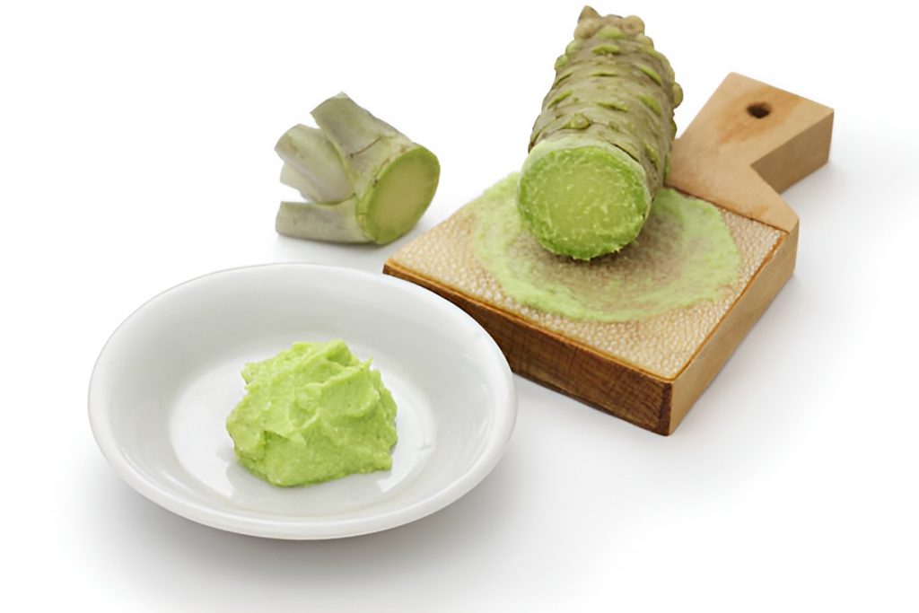 wasabi on a saucer